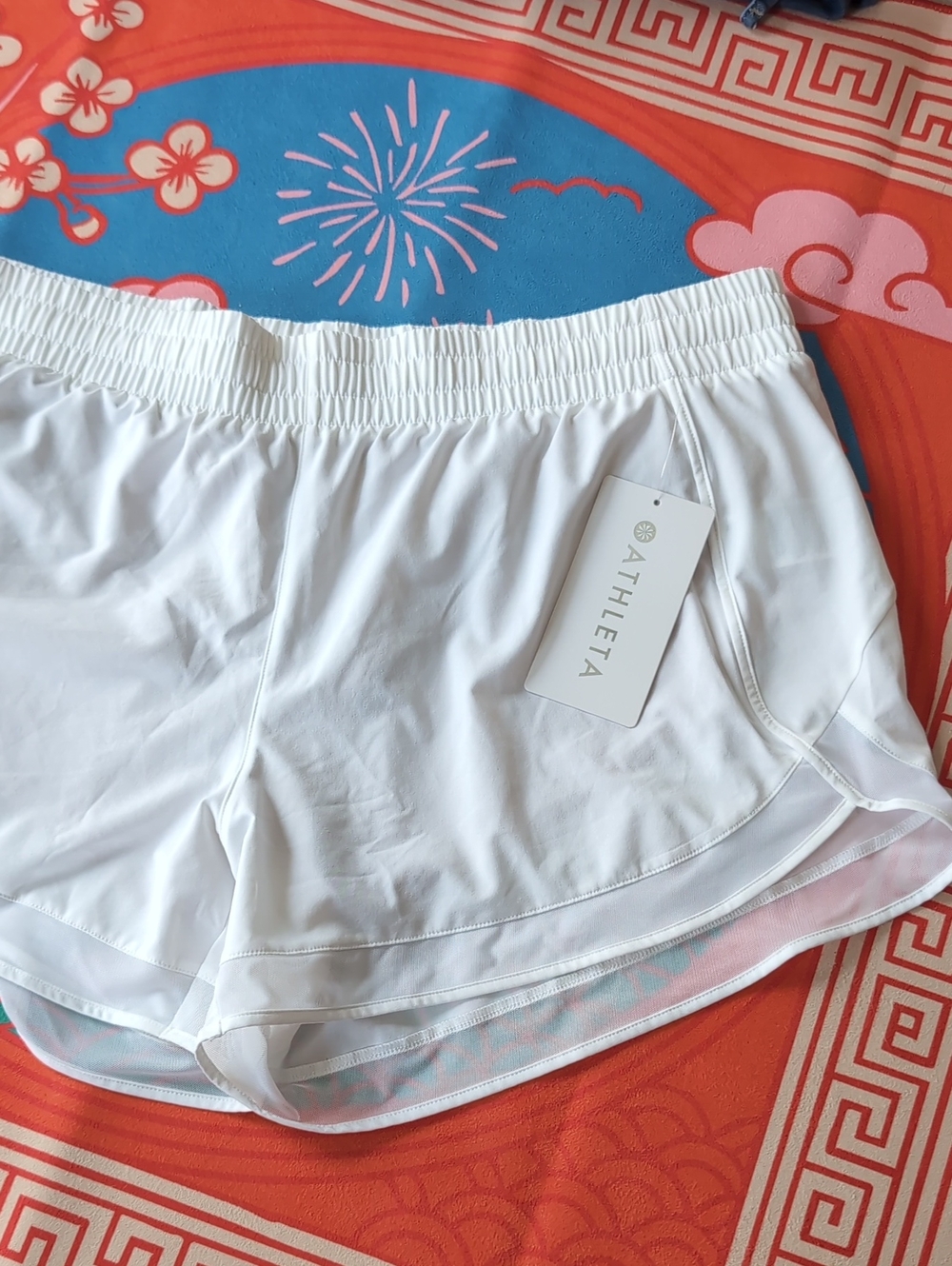 NWT Athleta White Women's Athletic Running Shorts
